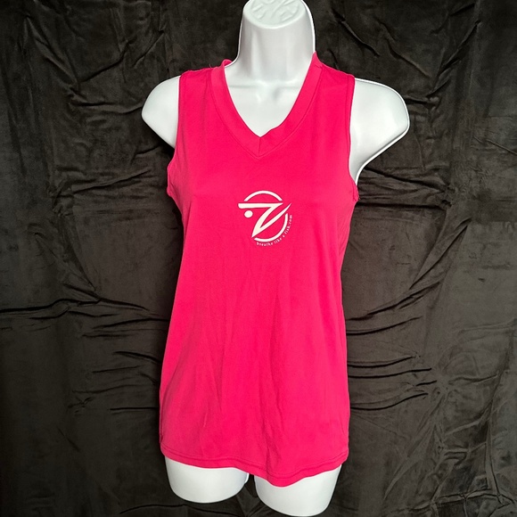 X Dri Tops - X Dri, Eagle USA, hot pink athletic tank top, size S
